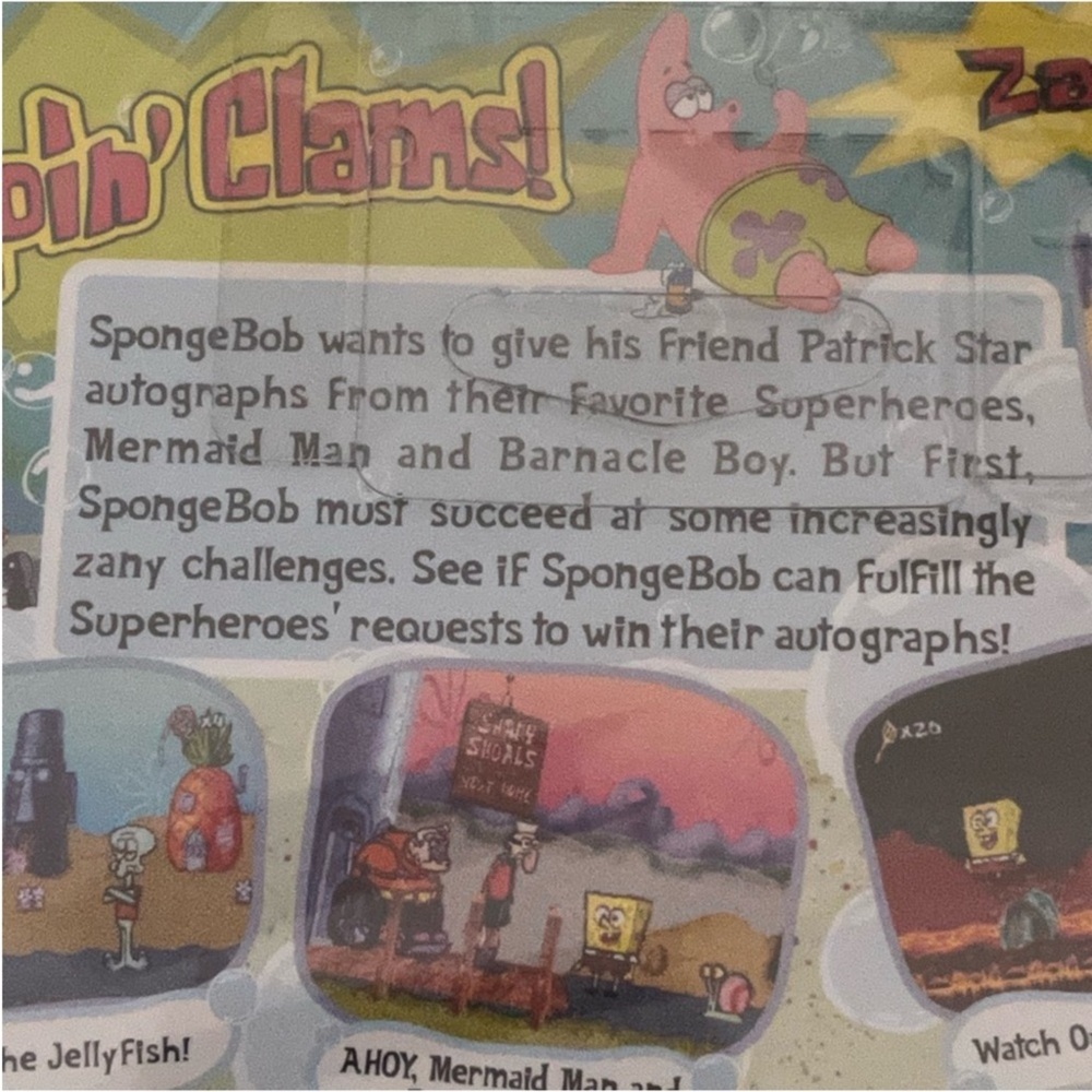 Spongebob Squarepants SuperSponge For PlayStation One, PS1. Factory Sealed. - Picture 4 of 5